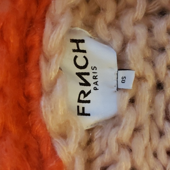 Frnch from Anthro colorful chunky crochet patchwork cardigan - Picture 3 of 9